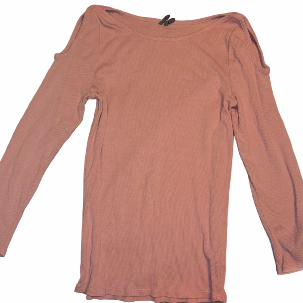 Anthropologie Blush Long Sleeve Cold Shoulder Top | EUC | Sz M